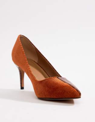 bronze mid heels