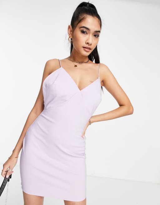 ASOS DESIGN - Syrenfarvet struktureret minikjole med tynde stropper
