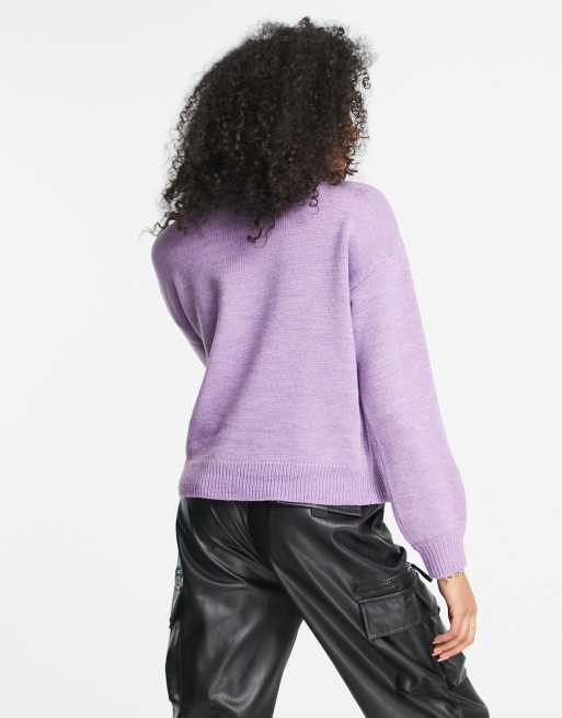 ASOS DESIGN - Syrenfarvet trøje med billedskønt bjerglandskab, 2 af 4