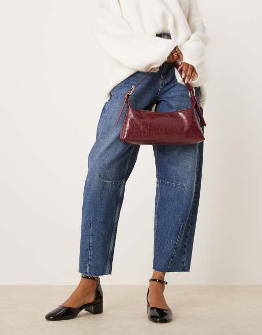 ASOS DESIGN – Syrup – Czarne lakierowane buty na średnim obcasie klockowym , 2 z 4