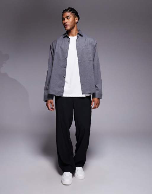 ASOS DESIGN – Szara koszula oversize , 2 z 5