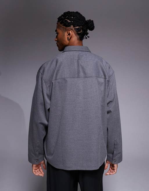 ASOS DESIGN – Szara koszula oversize , 3 z 5
