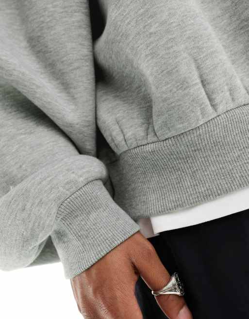 ASOS DESIGN – Szara melanżowa bluza extreme oversize, 4 z 4