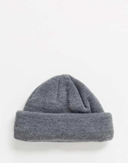 ASOS DESIGN – Szara miniczapka beanie typu fisherman, 2 z 4