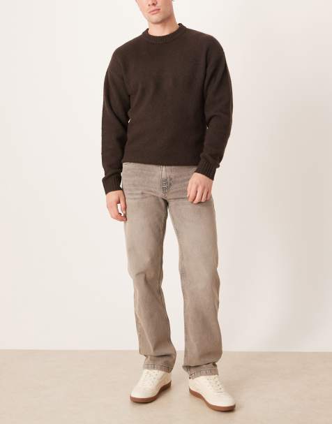 ASOS DESIGN – Szare barwione jeansy o prostym kroju - view 1