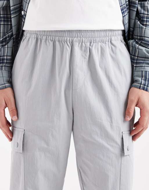 ASOS DESIGN – Szare bojówki ze zwężanymi nogawkami, 4 z 5