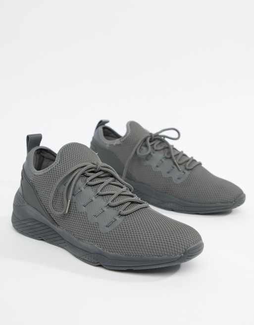 ASOS DESIGN – Szare buty sportowe z cholewką z siateczki, 2 z 4