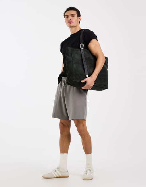 ASOS DESIGN – Szare dżersejowe szorty oversize z zaszewkami, 2 z 5