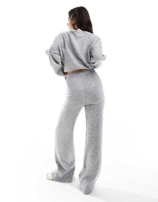 ASOS DESIGN – Szare dzianinowe spodnie, część zestawu, 4 z 5