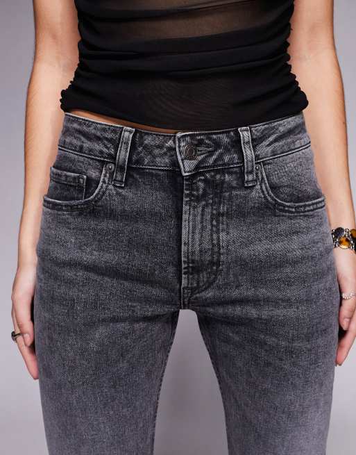 ASOS DESIGN – Szare jeansy bootcut , 4 z 5