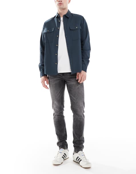 ASOS DESIGN skinny jeans in washed grey