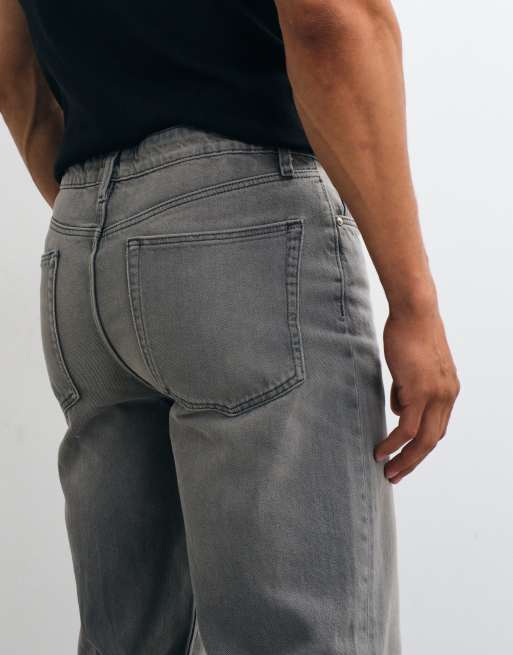 ASOS DESIGN – Szare jeansy o prostym kroju, 4 z 5