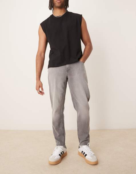 ASOS DESIGN – Szare jeansy ze zwężanymi nogawkami - view 1