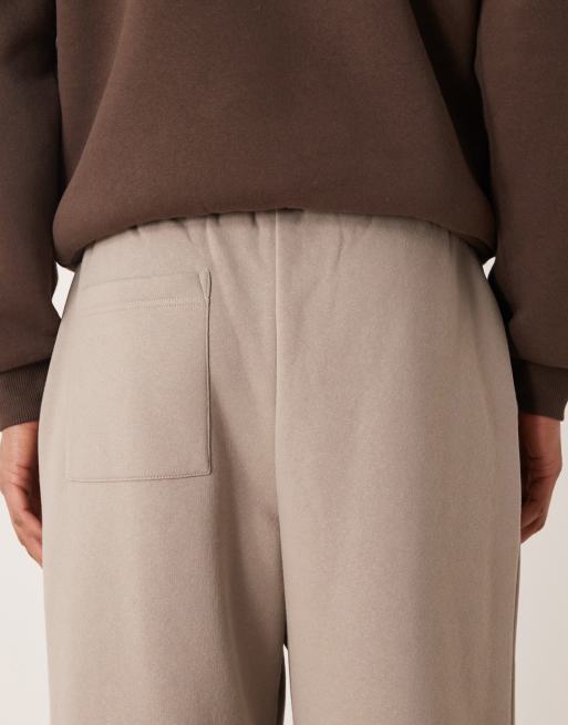 ASOS DESIGN – Szare joggersy z szerokimi nogawkami i zakładkami, 4 z 5