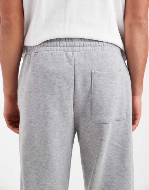 ASOS DESIGN – Szare melanżowe joggersy basic z prostymi nogawkami, 4 z 5