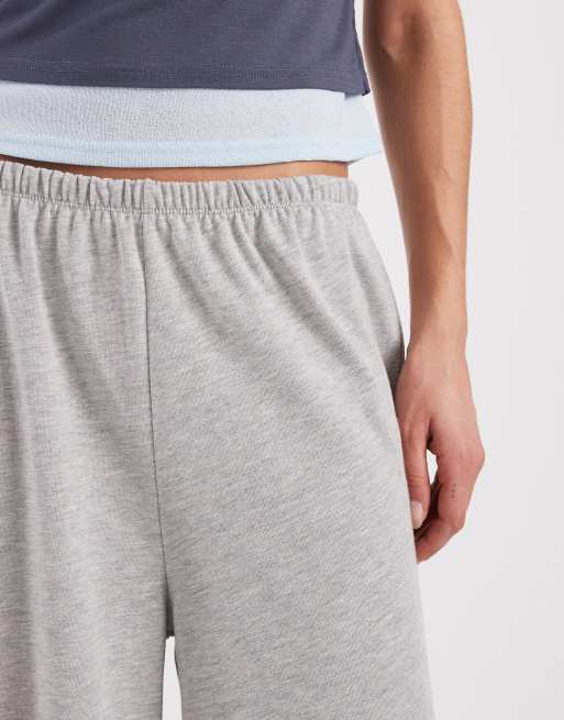 ASOS DESIGN – Szare melanżowe spodnie dżersejowe z balonowymi nogawkami, 4 z 5