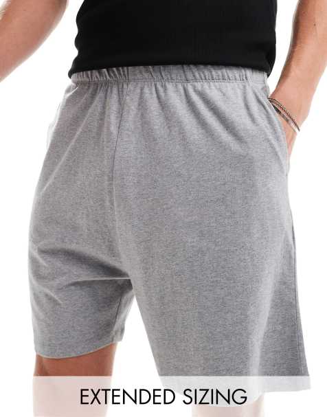 ASOS DESIGN jersey lounge short in grey marl - LGREY