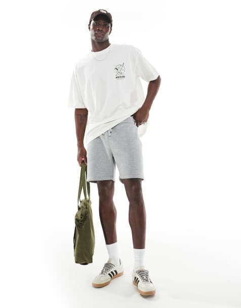ASOS DESIGN – Szare melanżowe szorty dżersejowe o obcisłym kroju - view 1