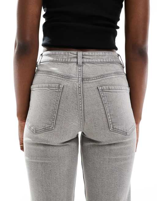 ASOS DESIGN – Szare wygodne mom jeans o dopasowanym kroju, 4 z 5