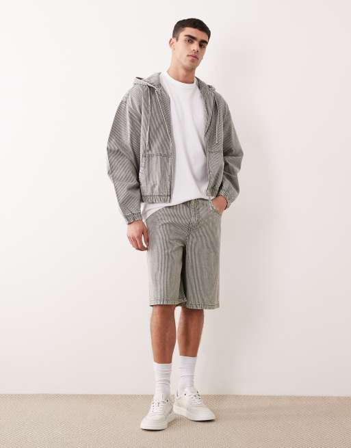 ASOS DESIGN – Szaro-biały zestaw w paski, 2 z 4