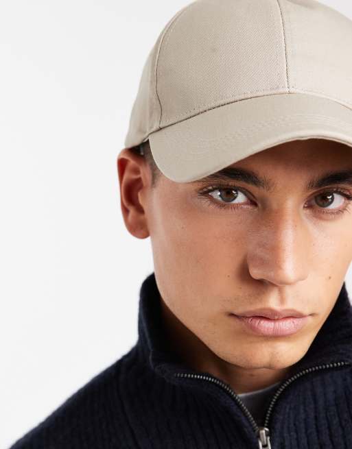 ASOS DESIGN – Szarobeżowa czapka z daszkiem, 3 z 3