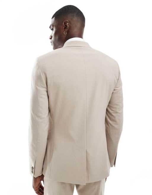 ASOS DESIGN – Szarobeżowa marynarka o obcisłym kroju, 4 z 5