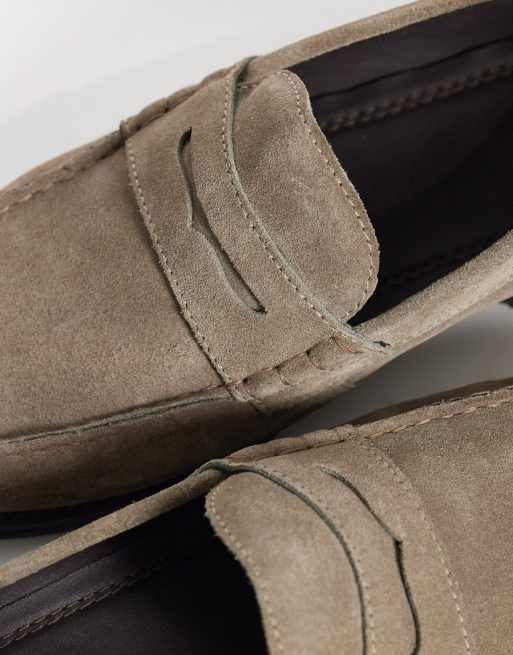ASOS DESIGN – Szarobeżowe loafersy zamszowe, 4 z 4