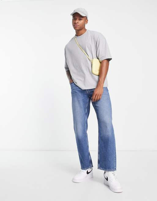 ASOS DESIGN – Szary melanżowy T-shirt oversize , 4 z 4