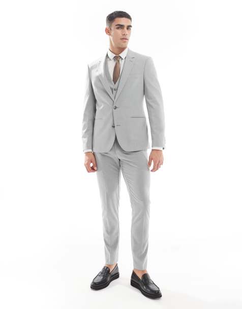 ASOS DESIGN – Szary obcisły garnitur - view 1