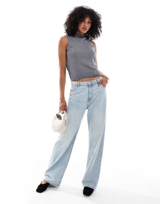 ASOS DESIGN – Szary top bez rękawów z delikatnej dzianiny, 2 z 4