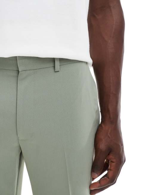 ASOS DESIGN – Szałwiowe dopasowane spodnie garniturowe, 3 z 5