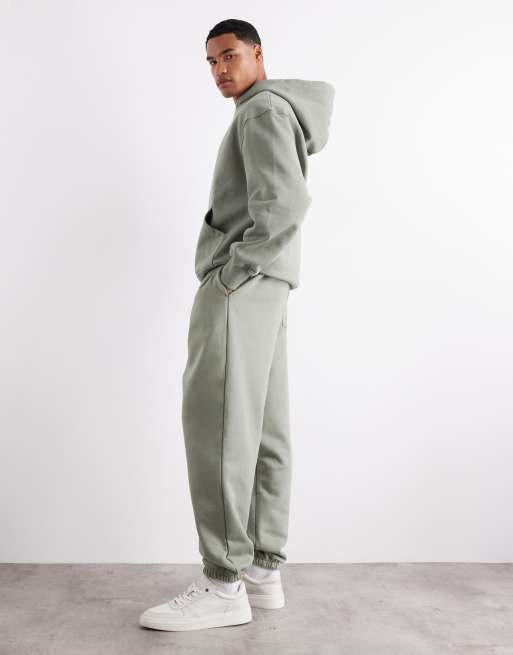 ASOS DESIGN – Szałwiowe grube joggersy premium o luźnym kroju 400 g/m², 3 z 6