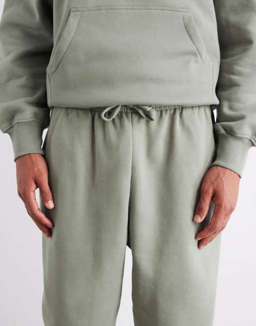 ASOS DESIGN – Szałwiowe grube joggersy premium o luźnym kroju 400 g/m², 5 z 6