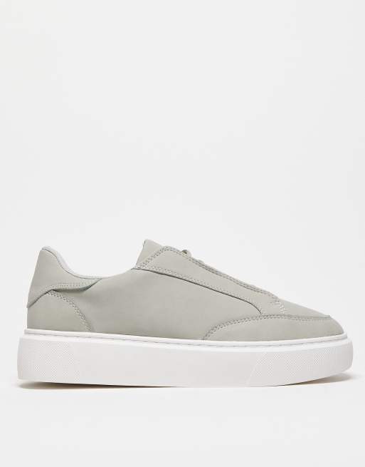 ASOS DESIGN – Sznurowane szare buty sportowe, 3 z 4