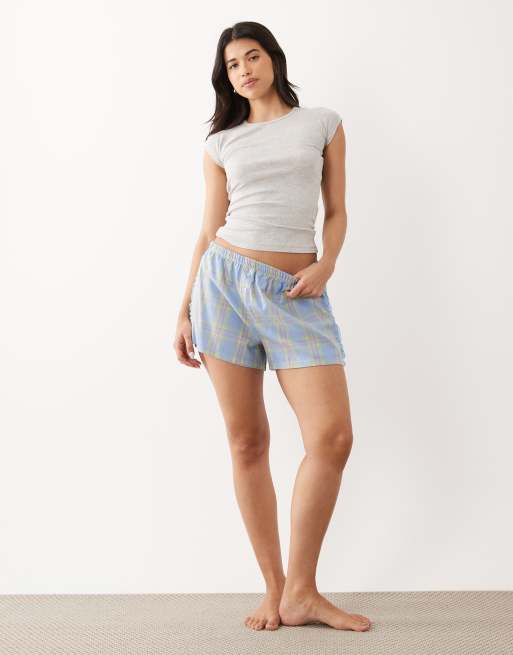ASOS DESIGN – Szorty bokserki w niebiesko-fioletową kratkę vichy, 2 z 5