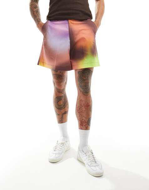ASOS DESIGN – Szorty o krótkim fasonie w kolorowy wzór - view 1