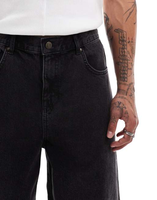ASOS DESIGN – Szorty w spranym czarnym kolorze, część zestawu, 5 z 5