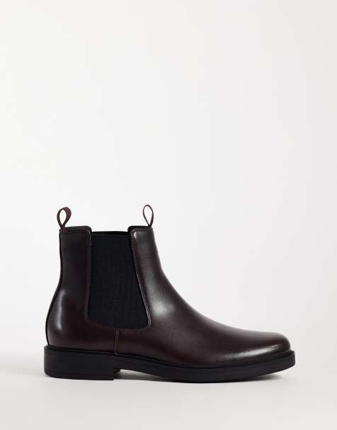 ASOS DESIGN sztyblety z podwójnymi uchwytami do zakładania w kolorze burgundowym - view 1