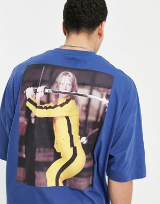 Nouveau T-shirt à imprimé Kill Bill - Bleu marine