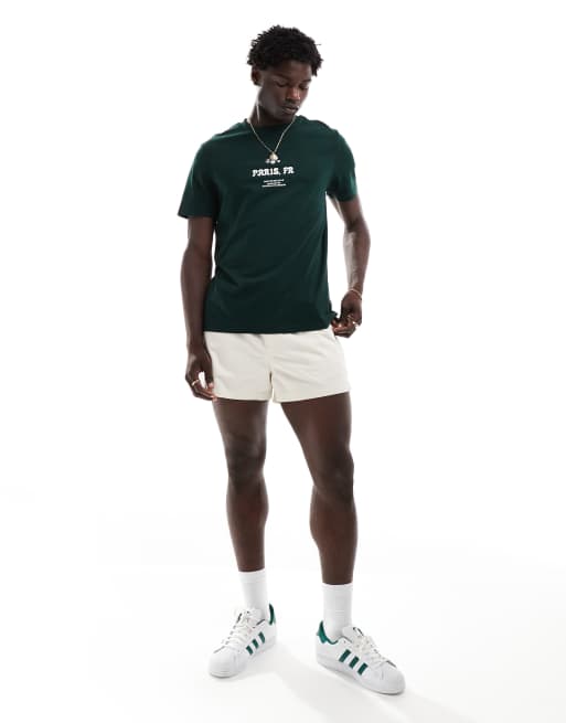ASOS DESIGN - T-shirt à imprimé Paris - Vert, 2 de 4
