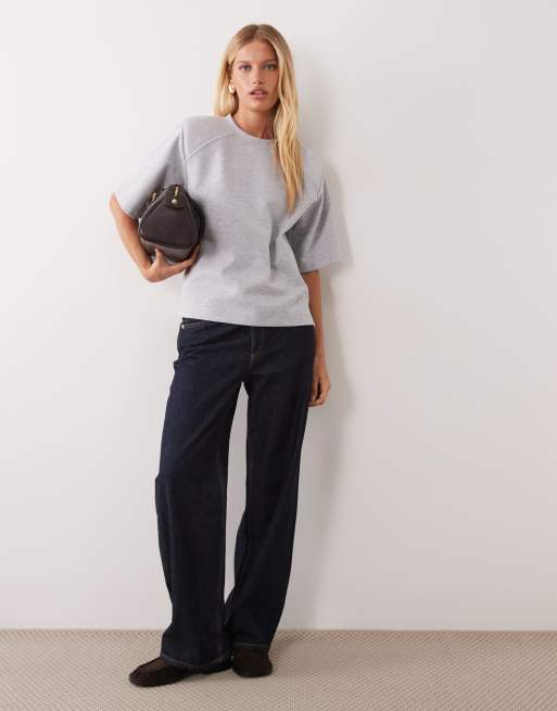 ASOS DESIGN t-shirt à manches raglan gris, 2 de 4