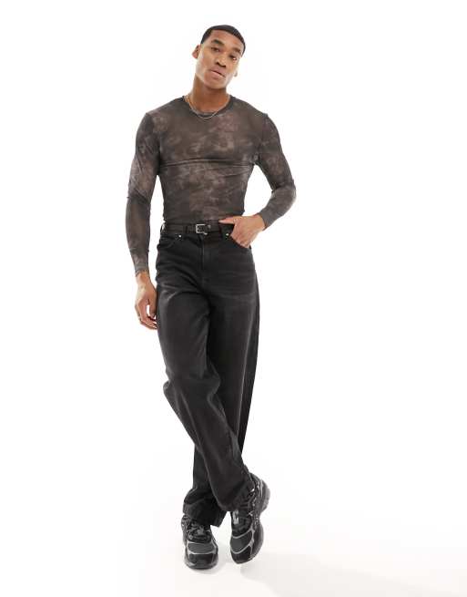 ASOS DESIGN - T-shirt a maniche lunghe attillata con stampa a fiori, 2 di 4