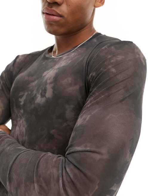 ASOS DESIGN - T-shirt a maniche lunghe attillata con stampa a fiori, 4 di 4