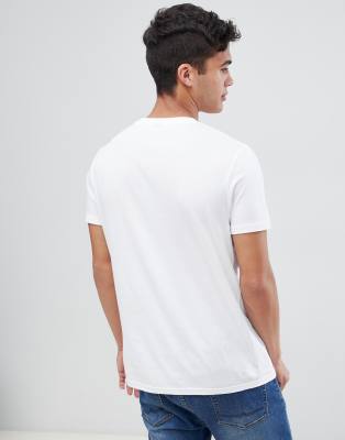 Asos DesignT Contrastante shirt Blanc À Poche wkO0n8P