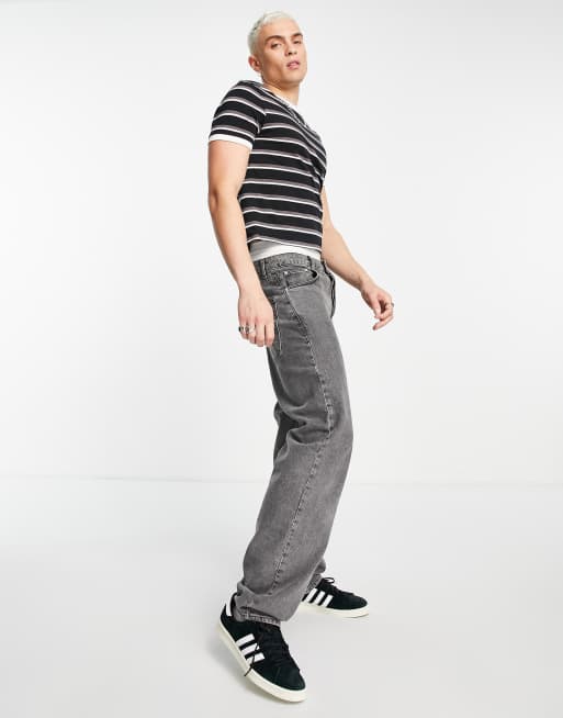 ASOS DESIGN - T-shirt ajusté à rayures - Noir et blanc, 4 de 4