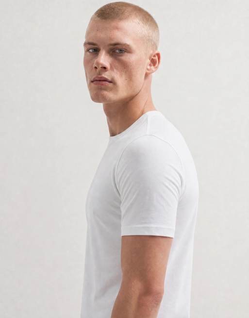 ASOS DESIGN - T-shirt ajusté en coton SUPIMA® de qualité supérieure - Blanc, 9 de 10