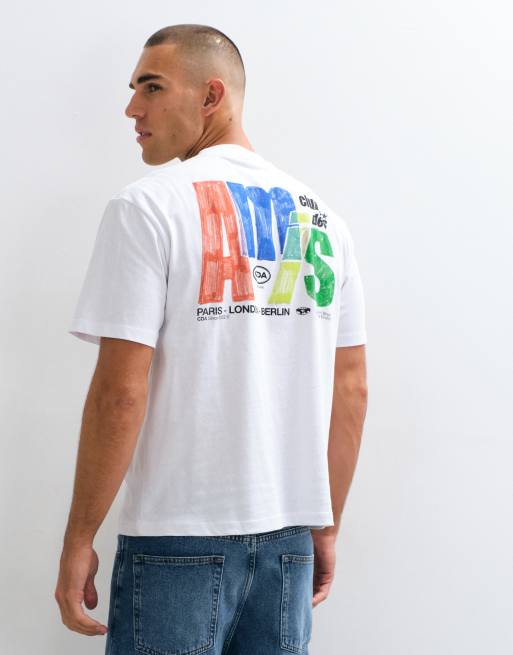 ASOS DESIGN t-shirt ample à motif graphique avec imprimé au dos Amis, 5 de 5