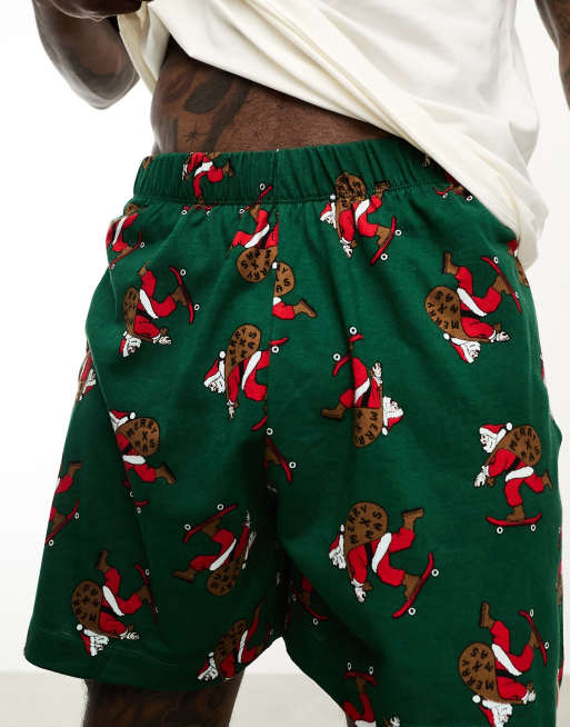 Mens on sale santa shorts