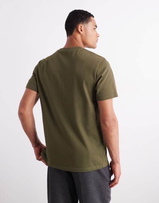 ASOS DESIGN – T-Shirt aus schwerem Stoff in Khaki mit Rundhalsausschnitt  , 3 von 6