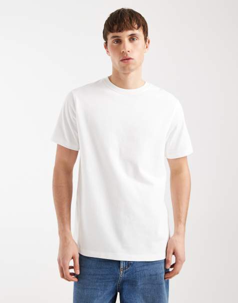 ASOS DESIGN – T-Shirt aus sehr schwerem Stoff in Weiß mit Rundhalsausschnitt - view 1